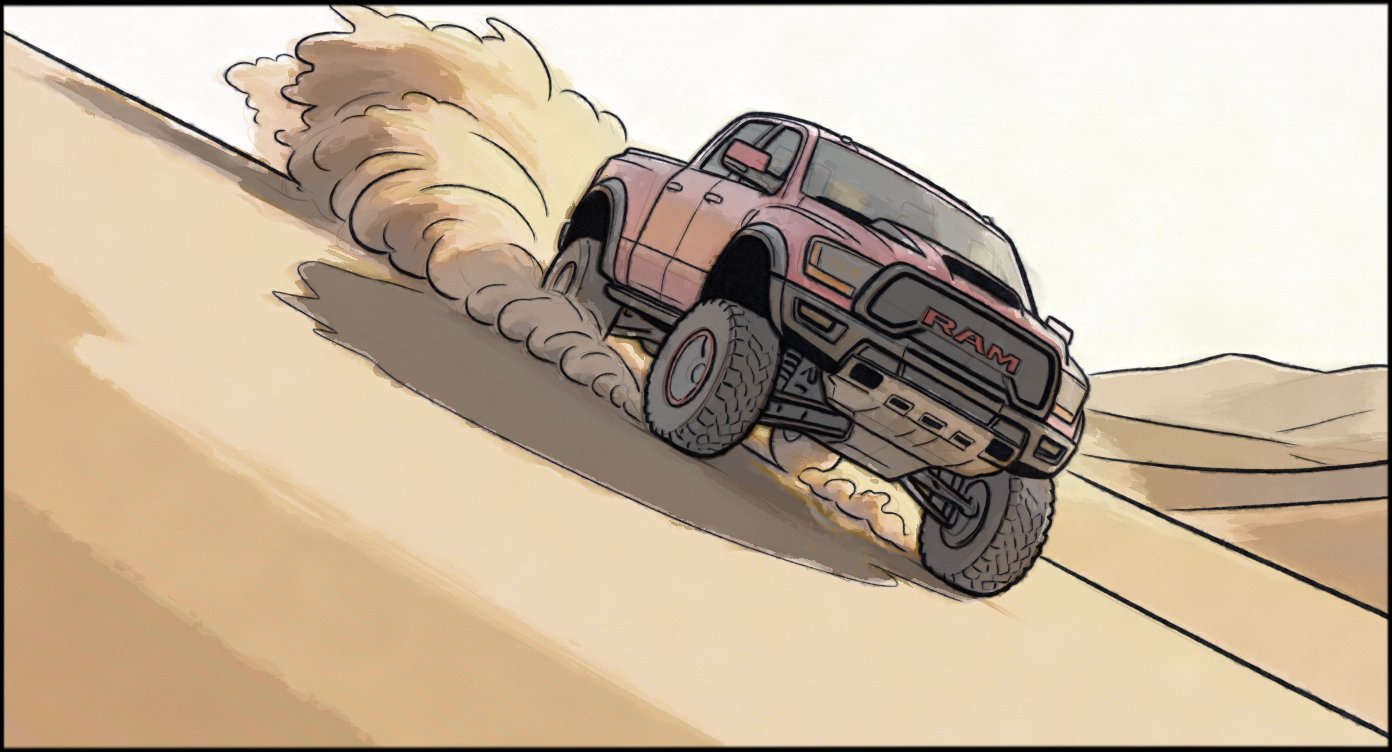 Automotive - Stunt Driving - storyboard frame 8 by Dakota Warren